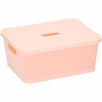 Tárolódoboz műanyag, fedeles 25x19x10cm, 5 színben thumbnail 4