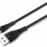 PHILIPS Type-C / USB-A Töltő- és adatkábel 2m, fonott - fekete thumbnail 2