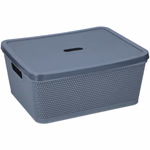 Tároló doboz műanyag, fedeles 36x29x15cm, 5 színben thumbnail 2