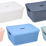 Tároló doboz műanyag, fedeles 36x29x15cm, 5 színben thumbnail 1