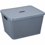 Tároló doboz műanyag, fedeles 36x29x21cm, 5 színben thumbnail 3