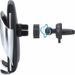 ALL RIDE autós telefontartó és Qi töltő - 360°-ban dönthető - intelligens érzékelő és érintéssel nyitható - USB-C kábel 1 méter - Autó szellőző rögzítés thumbnail 2