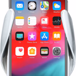 ALL RIDE autós telefontartó és Qi töltő - 360°-ban dönthető - intelligens érzékelő és érintéssel nyitható - USB-C kábel 1 méter - Autó szellőző rögzítés thumbnail 5