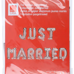 ARTICASA Lufi (fólia) "just married" 11db-os, 32.5x25x7cm