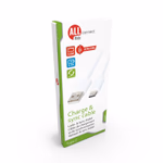 ALL RIDE Type-C / USB-A Töltő- és adatkábel 3m, fehér thumbnail 1