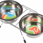 PET TREATMENT Állványos kutya-etetőtál szett, dupla, 2 x 550ml thumbnail 4