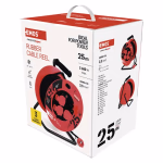 EMOS kültéri kábeldob 25 m / 4 aljzat / IP44 / fekete / gumi / 230 V / 2,5 mm2 thumbnail 3