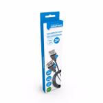 GRUNDIG Kábel USB-A 2.0 M-F 2m fekete USB-A Male USB-A Female nikkelezett 