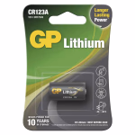 GP Lítium elem CR123A 1db/bliszter 1400mAh thumbnail 1