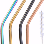 ALPINA Szívószál 4db+tisztító kefe 21/19,5cm re-eco acél  thumbnail 2