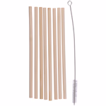 Szívószál bambusz tisztító kefével 20cm thumbnail 2