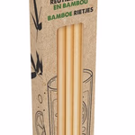 Szívószál bambusz tisztító kefével 20cm thumbnail 1