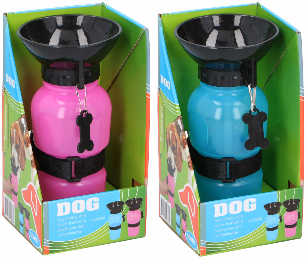 PET TREATMENT Kutya kulacs 500ml, 10x21cm, 2 színben - Image 1 of 2