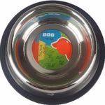 PET TREATMENT Rozsdamentes etető tál csúszásmentes talppal, 750ml, 23x23x6cm thumbnail 2