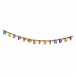 PARTY CASA Banner 175cm Happy Birthday lufis thumbnail 1