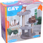 PET COMFORT Macsaka játszótér és kaparófa szürke, 40x40x62cm 3,85kg thumbnail 5