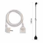 EMOS hosszabbító 1,4 m  /  1 aljzat  /  fehér  /  PVC  /  1 mm2 thumbnail 3