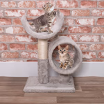 PET COMFORT Macsaka játszótér és kaparófa szürke, 33x29x50cm 2,1KG thumbnail 2