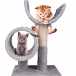 PET COMFORT Macsaka játszótér és kaparófa szürke, 33x29x50cm 2,1KG thumbnail 3