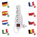 EMOS hosszabító elosztó kapcsolóval 4 aljzat 1,5m, 1,5 mm² thumbnail 5