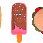 PET TOYS Kutyatáték - étel formák, plüss 3 változatban thumbnail 1