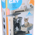 PET COMFORT Macska kaparófa szürke/fehér 50x33x58cm 3,85kg;  thumbnail 1