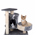 PET COMFORT Macska kaparófa szürke/fehér 50x33x58cm 3,85kg;  thumbnail 3