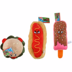 PET TOYS Kutyatáték - étel formák, plüss 3 változatban thumbnail 5