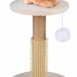 PET COMFORT Macskakaparó oszlop, dörzsölő kefével, bézs 30x30x40cm thumbnail 1