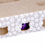 PET TOYS Macskajáték kaparókarton és játék 2 golyóval  thumbnail 1