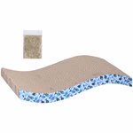 PET TOYS Macskajáték kaparó - hullámos, macskagyökérrel, 2 színben  thumbnail 1