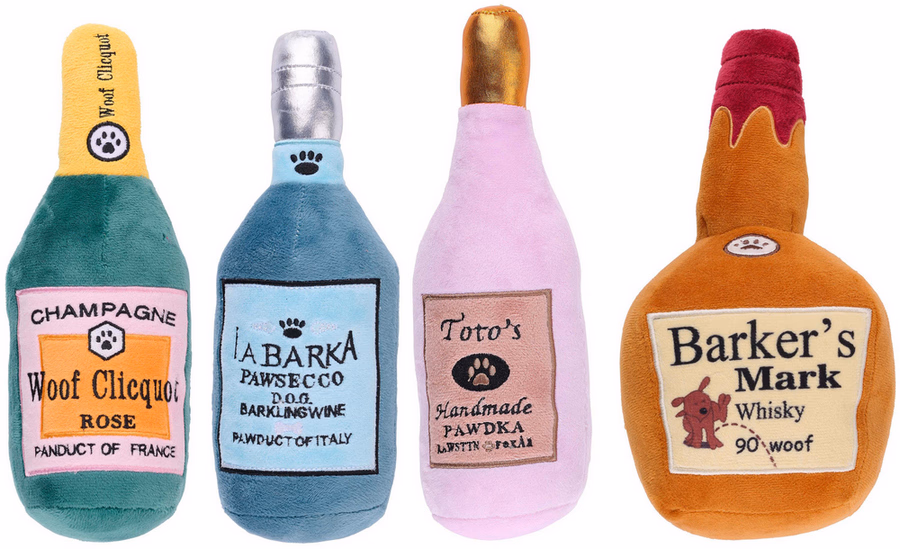 PET TOYS Kutyajáték - üveg forma 25cm 4 változatban - Image 1 of 6