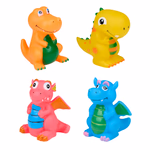 PET TOYS Kutyajáték dinoszaurusz színes 4 féle 
120 x 80 x 80 mm thumbnail 5