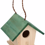 LIFETIME GARDEN Madárház és fészkelő, fa, 17x16x15cm thumbnail 1