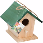 LIFETIME GARDEN Madárház és fészkelő, fa, 17x16x15cm thumbnail 2