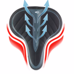 DUNLOP kerékpár nyereg 24x21cm city/tour  thumbnail 2