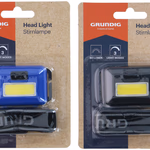 GRUNDIG Fejlámpa COB 3F ABS 2 féle színben Bl 2Watt 80Lum 6x4x1,7cm 22gr 3xAAA (nem tartozék)  thumbnail 1