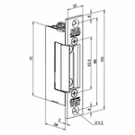 EMOS Ajtózár E7E (D1139) 12V/0.6A thumbnail 7