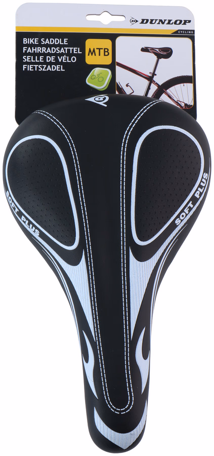 DUNLOP kerékpár nyereg 27x16cm MTB fényvisszaverős - Image 1 of 5