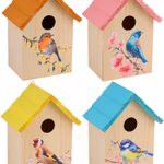 Madárház 4 féle 14x10x19.5cm thumbnail 1