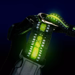 PET COMFORT Kutyahám visszahúzható pórázzal, fényvisszaverős, max 12kg-os kutyának; 36/51x15x5cm; póráz 120cm 250gr  thumbnail 2