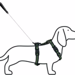 PET COMFORT Kutyahám visszahúzható pórázzal, fényvisszaverős, max 9kg-os kutyának; 30/36x15x5cm póráz 120cm 200gr  thumbnail 1