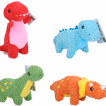 PET TOYS Kutyajáték plüss dínó 4féle; 17x20x5cm 189g  thumbnail 5