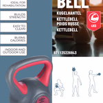 UMBRO Kettlebell 4kg 19,5x14,5x22cm  thumbnail 3