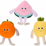PET TOYS Kutyajáték gyümölcs 3 féle 32x29x14cm
