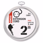 EMOS hosszabbító 2 m / 1 aljzat / fehér / PVC / 1 mm2 thumbnail 2