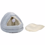 PET COMFORT Macska plüss fekhely-barlang labdával. 42x40x38cm 2 színben thumbnail 3