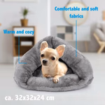 PET COMFORT Macska plüss fekhely-barlang 33x32x24cm, 2 színben thumbnail 2