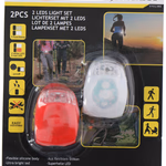 DUNLOP kerékpár lámpa szett szilikon 2db 4xCR2032 (tartozék)  thumbnail 1