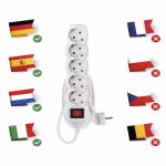 EMOS hosszabító elosztó kapcsolóval 5 aljzat 1,5m, 1,5 mm² thumbnail 5